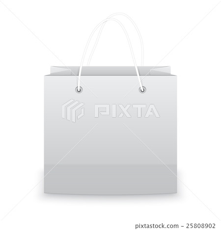 Paper bag isolated on white background vector - Stock Illustration ...