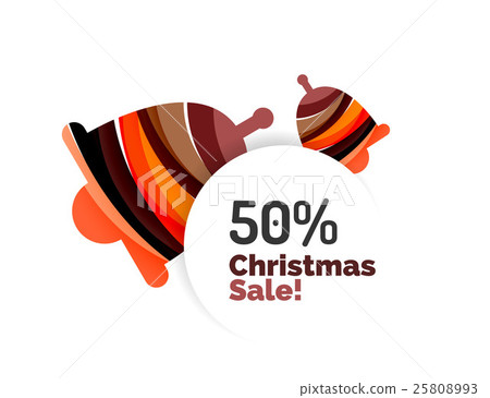 Abstract geometric Christmas banner 25808993