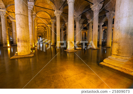 The Basilica Cistern - underground water reservoir The Basilica Cistern - underground water reservoir 25809073