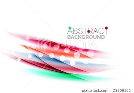 Blurred color waves, lines. Vector abstract 25809195