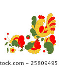 Rooster, cock portrait cartoon vector illustration 25809495
