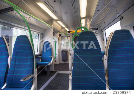 Electric train sits interior express Electric train sits interior express 25809574