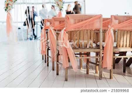 Wedding ceremony decoration at the sea Wedding ceremony decoration at the sea 25809968