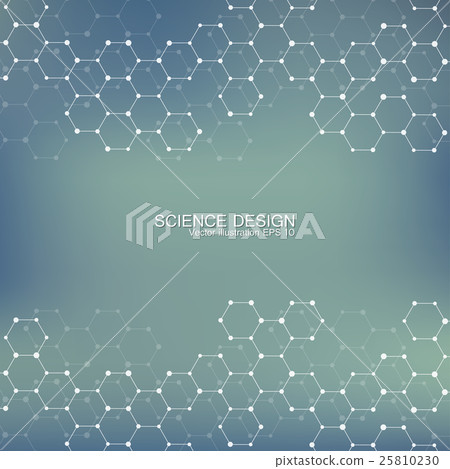 Structure molecule of DNA and neurons. Abstract 25810230