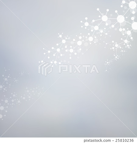 Structure molecule of DNA and neurons. Abstract 25810236