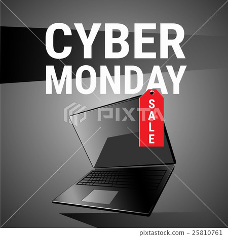 Cyber Monday Big Shopping Sale Banner 25810761
