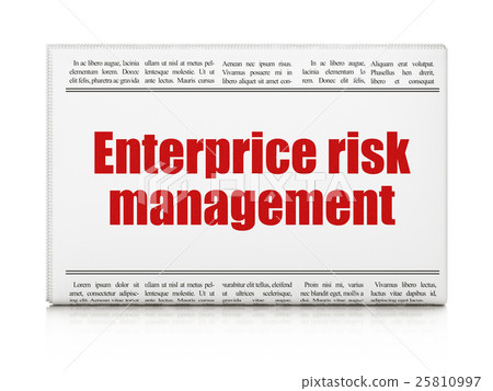 Finance concept: newspaper headline Enterprice 25810997