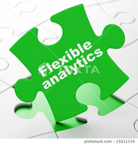 Finance concept: Flexible Analytics on puzzle 25811154