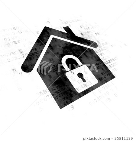 Finance concept: Home on Digital background Finance concept: Home on Digital background 25811159