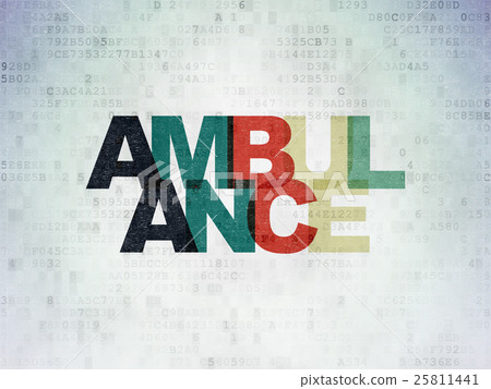 Healthcare concept: Ambulance on Digital Data Healthcare concept: Ambulance on Digital Data 25811441