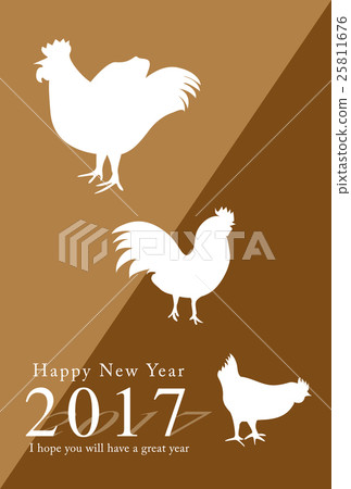 明信片年2017年賀卡 明信片年2017年賀卡 25811676