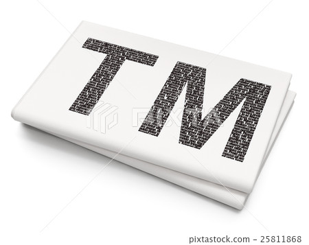 Law concept: Trademark on Blank Newspaper Law concept: Trademark on Blank Newspaper 25811868