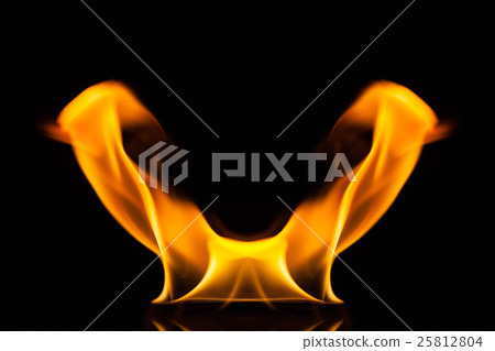 Fire flame on black background, Fire, Flame Fire flame on black background, Fire, Flame 25812804