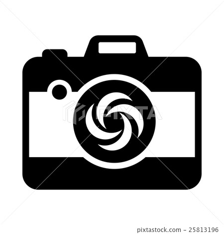 Black camera icon, simple style Black camera icon, simple style 25813196