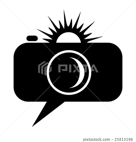 Black camera icon, simple style Black camera icon, simple style 25813198