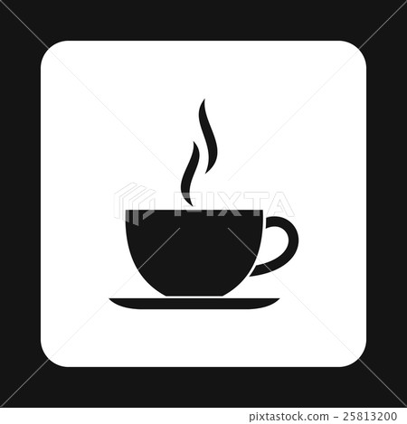 Cup of hot drink icon. simple style Cup of hot drink icon. simple style 25813200