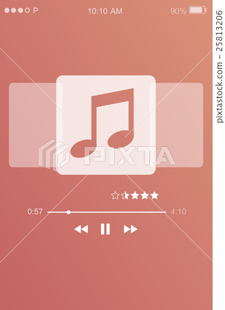 Music Note Entertainment Audio Graphic Concept Music Note Entertainment Audio Graphic Concept 25813206