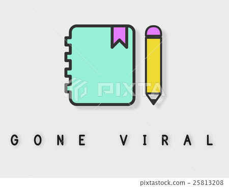 Notebook Pencil Write Communication Graphic Concept Notebook Pencil Write Communication Graphic Concept 25813208
