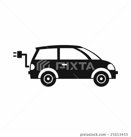 Electric car icon, simple style 25813433