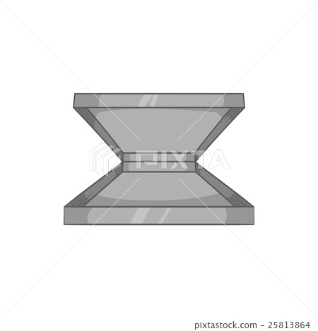 Box for pizza icon, black monochrome style Box for pizza icon, black monochrome style 25813864