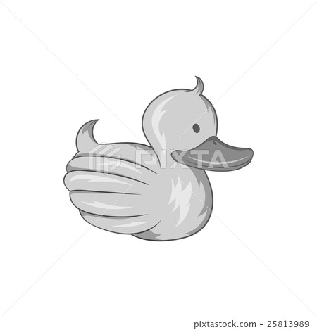 Rubber duck icon, black monochrome style Rubber duck icon, black monochrome style 25813989