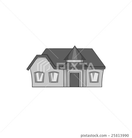 Large single storey house icon Large single storey house icon 25813990