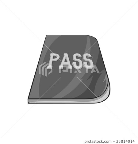 Passport icon, black monochrome style Passport icon, black monochrome style 25814014