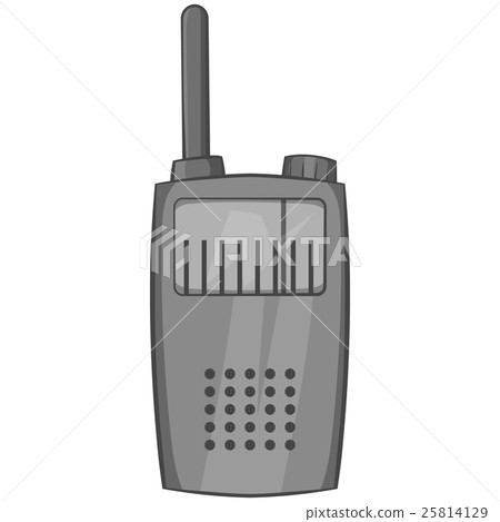 Radio transmitter icon, black monochrome style Radio transmitter icon, black monochrome style 25814129
