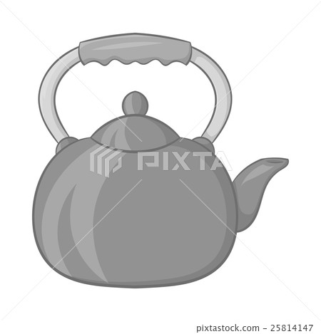 Kettle icon, black monochrome style Kettle icon, black monochrome style 25814147
