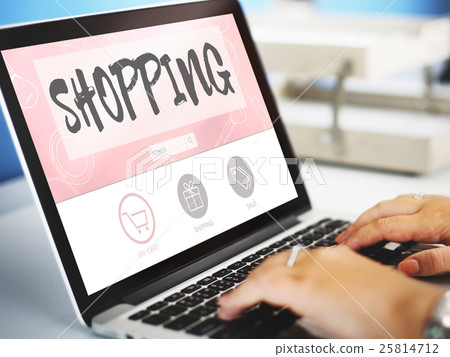 Shopping Online Buy Sale Shopahoslics Concept 25814712