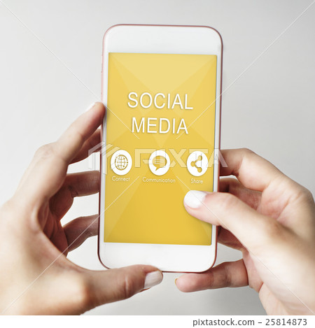 Social Media Communication Share Connect Concept Social Media Communication Share Connect Concept 25814873