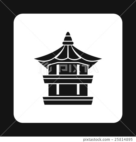 Temple icon, simple style 25814895