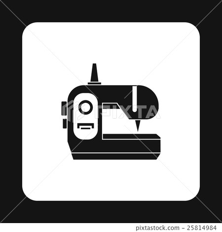 Sewing machine icon, simple style Sewing machine icon, simple style 25814984