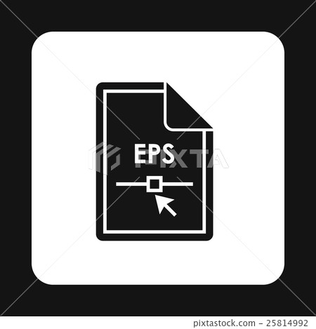 File EPS icon, simple style 25814992