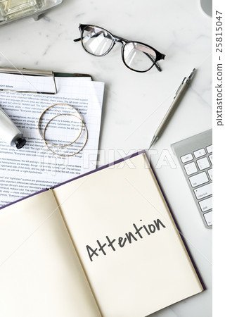 Attention Urgent Planner Agenda Concept Attention Urgent Planner Agenda Concept 25815047