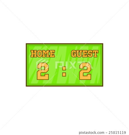 Baseball score board icon, cartoon style Baseball score board icon, cartoon style 25815119