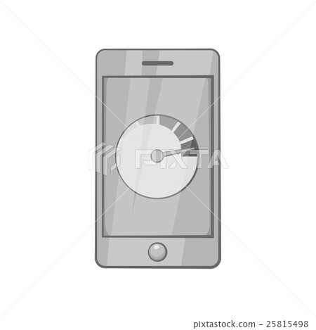 Battery indicator on phone icon 25815498