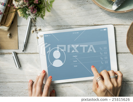 Application Contact Communication Connection Concept Application Contact Communication Connection Concept 25815626