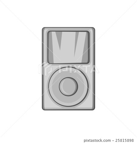 Music player icon, black monochrome style 25815898