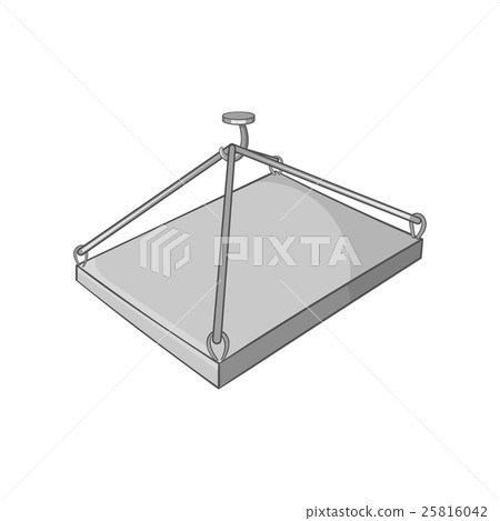 Construction crane with platform icon 25816042