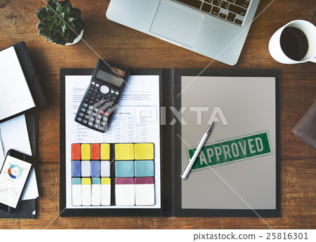 Approved Agreement Authorized Stamp Mark Concept 25816301