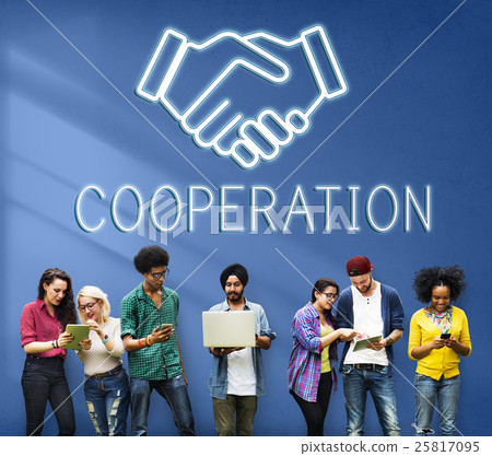 Partnership Agreement Cooperation Collaboartion Concept Partnership Agreement Cooperation Collaboartion Concept 25817095
