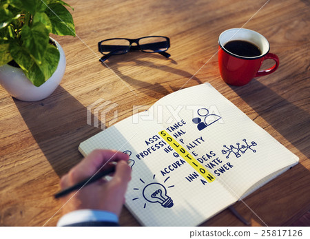 Business Plan Strategy Cross Words Graphic Concept 25817126