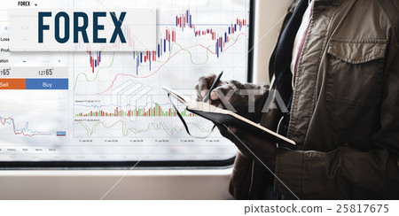 Forex Stock Exchange Graph Global Business Concept 25817675