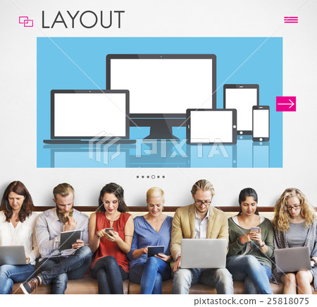 Web Design Layout Content Devices Graphic Concept Web Design Layout Content Devices Graphic Concept 25818075