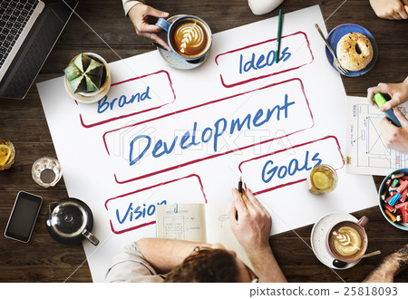 Business Entrepreneur Strategy Development Ideas Concept Business Entrepreneur Strategy Development Ideas Concept 25818093
