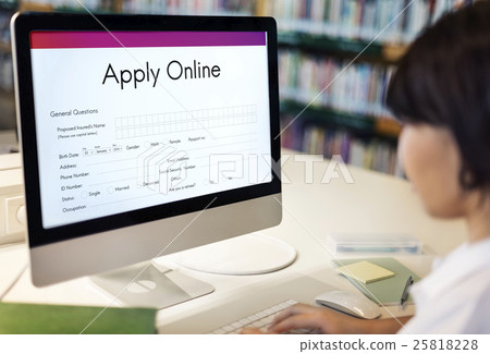 Apply Online Application College Form Concept Apply Online Application College Form Concept 25818228