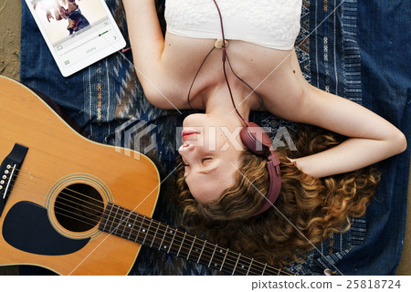 Beach Summer Holiday Vacation Traveling Relaxation Concept 25818724