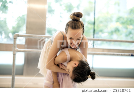 Ballerina Ballet Dance Practice Innocent Concept 25818761