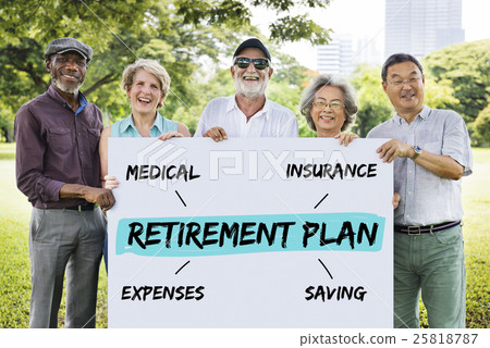 Retirement Plan Diagram Graphic Concept 25818787